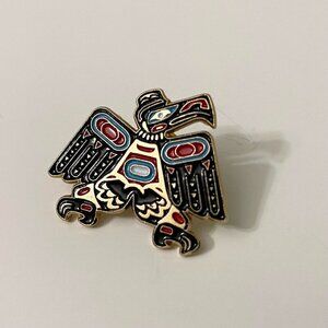 Vintage Native Eagle Pin Made in Taiwan